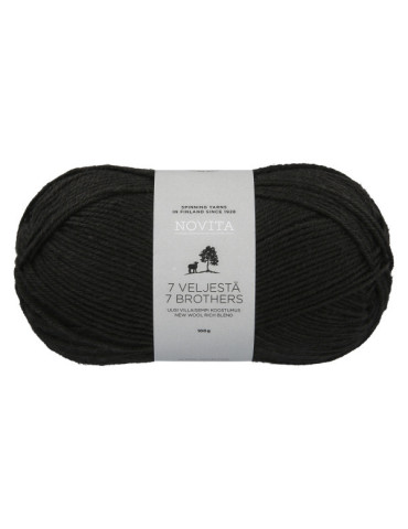 7 Veljestä 100g 099 noki Novita